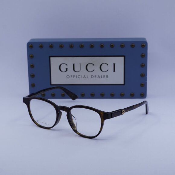 Gucci GG0556OJ 002 Square Eyeglasses - Havana 47mm - Picture 5 of 11